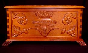 Baroque Style Mahogany Chest